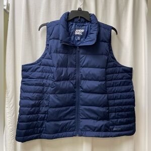 Lands' End Midnight Blue Quilted Vest